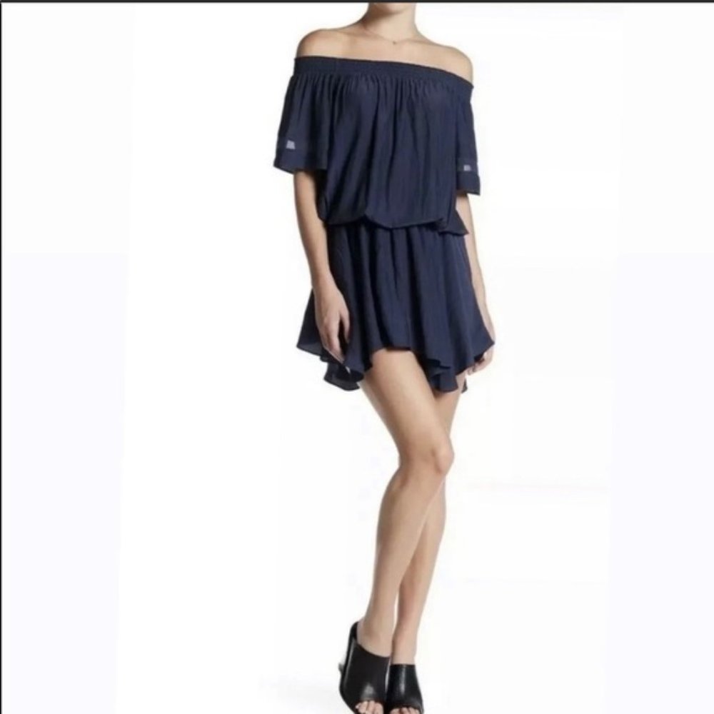 Ramy Brook Off-the-Shoulder Mini Dress